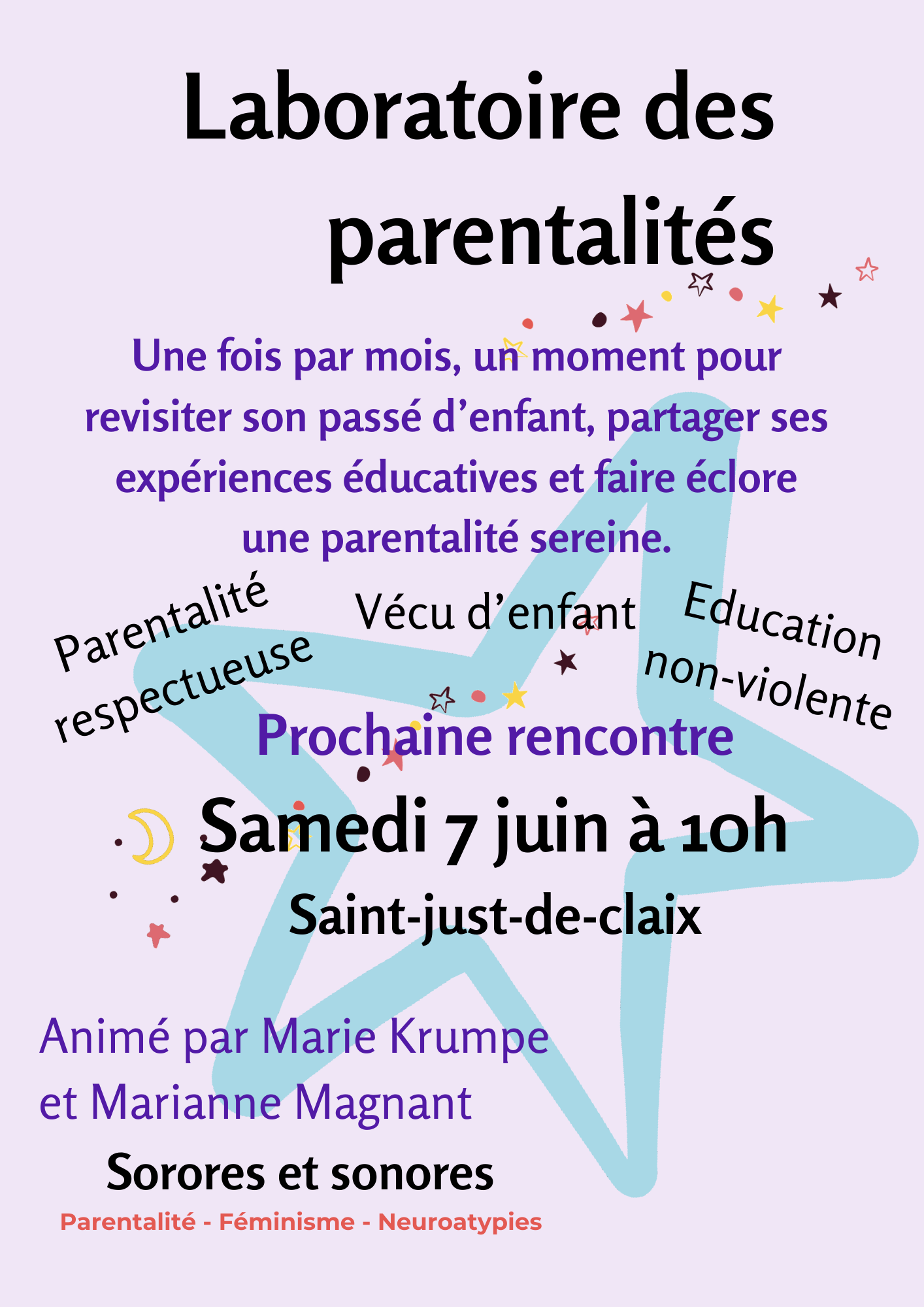 Affiche prochain laboratoire de parentalité